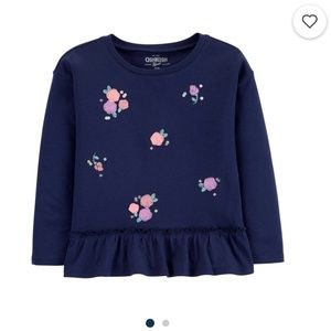 OSHKOSH B'GOSH GIRLS LONG SLEEVE SHIRT 4T